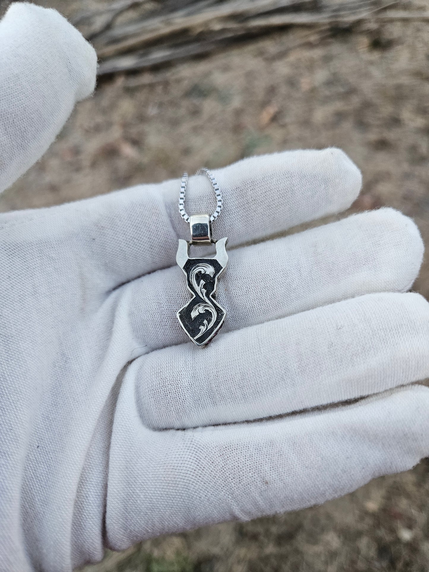 Rhodolite garnet and amethyst pendant