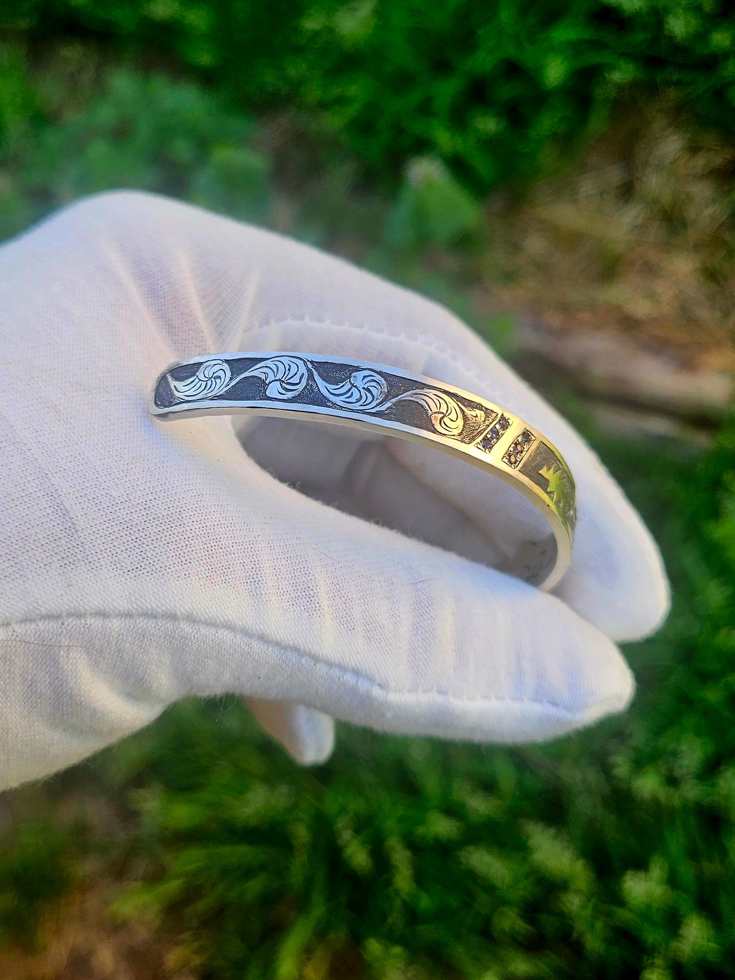 Custom Grateful Dead cuff bracelet